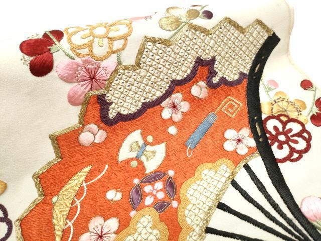 平和屋着物○アンティーク 大正ロマン 太鼓柄袋帯 総手刺繍 宝尽くし