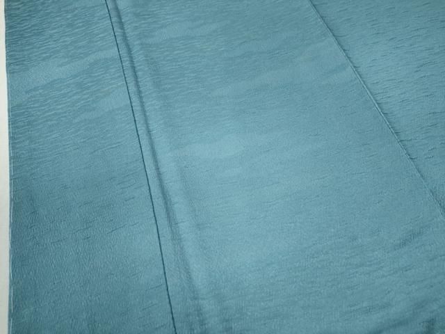 平和屋着物○上質な色無地 霞地紋 新橋色 正絹 逸品 未使用 CAAZ3886yc