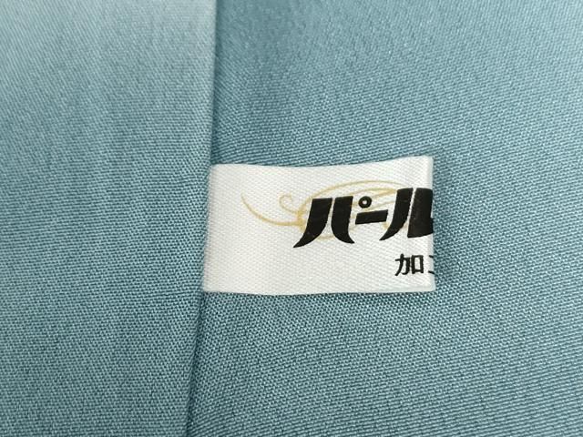 平和屋着物○上質な色無地 霞地紋 新橋色 正絹 逸品 未使用 CAAZ3886yc