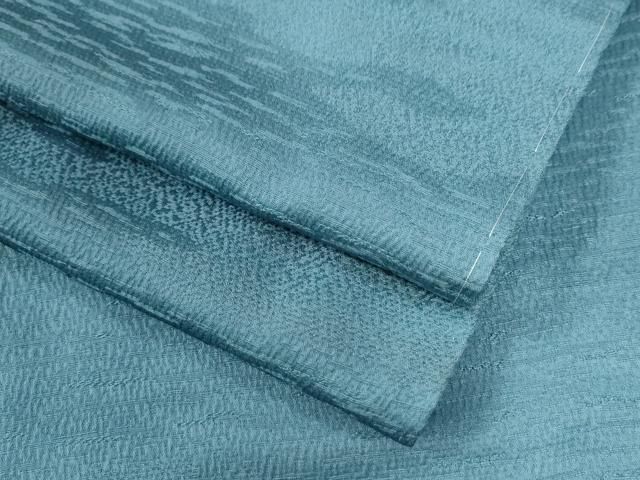 平和屋着物○上質な色無地 霞地紋 新橋色 正絹 逸品 未使用 CAAZ3886yc