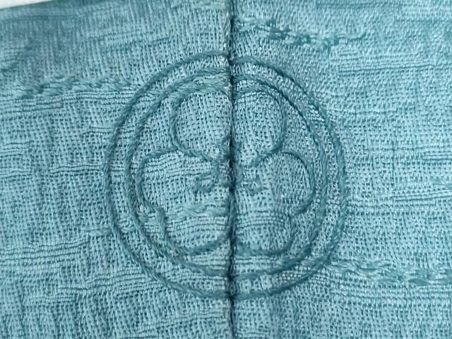 平和屋着物○上質な色無地 霞地紋 新橋色 正絹 逸品 未使用 CAAZ3886yc