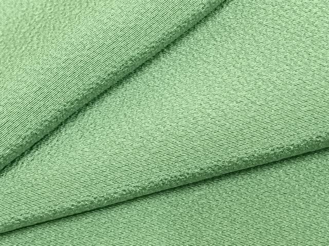 平和屋着物●上質な色無地 柳色 正絹 fy