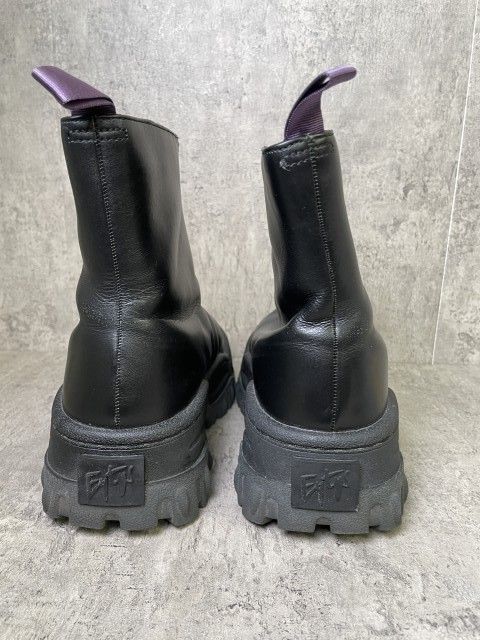 定価45,100円 Eytys RAVEN エイティーズ ジップ レザーブーツ EYTYS Raven II Black Boots