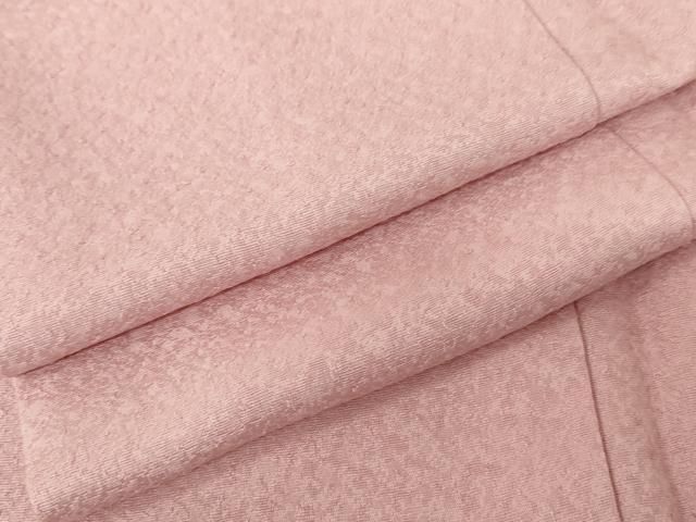 平和屋着物 上質な色無地 紋意匠 石竹色 正絹 cs