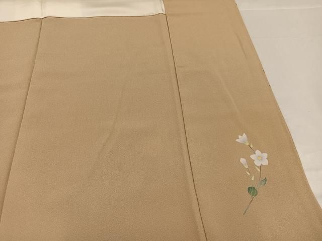 平和屋着物○京加賀糸目友禅作家 山崎巌 訪問着 枝花文 銀座おゝぎ屋