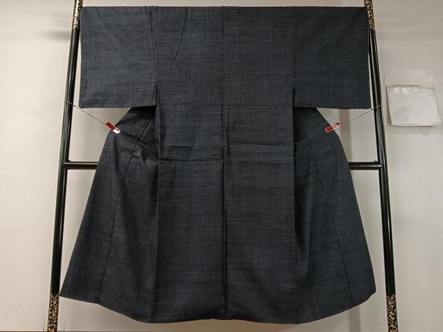 平和屋着物●男性 本場結城紬 100亀甲 総詰め 正絹 ♥ vp