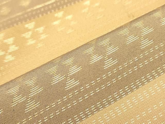 平和屋着物○織物一筋名門 織悦 両面 全通柄 本袋帯 幾何