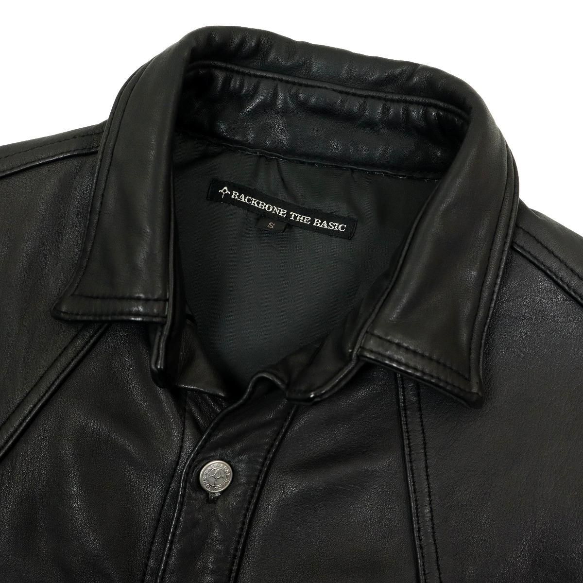 S3322】【牛革】BACKBONE バックボーン レザージャケット レザーシャツ