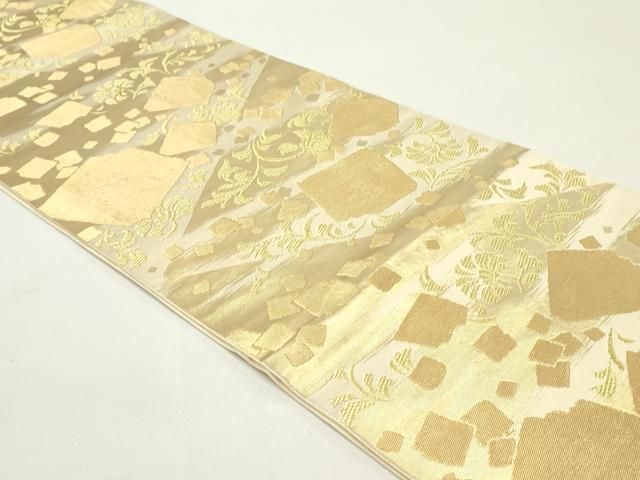 平和屋着物○西陣 川島織物 六通柄 本袋帯 霞花唐草文 金糸 正絹 逸品