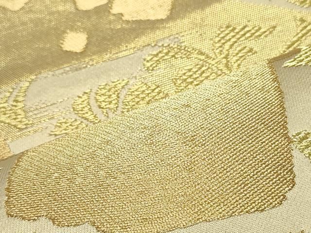 平和屋着物○西陣 川島織物 六通柄 本袋帯 霞花唐草文 金糸 正絹 逸品