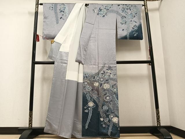 平和屋着物○訪問着 作家物 孝美 辻が花 絞り 暈し染め 金彩 正絹 逸品