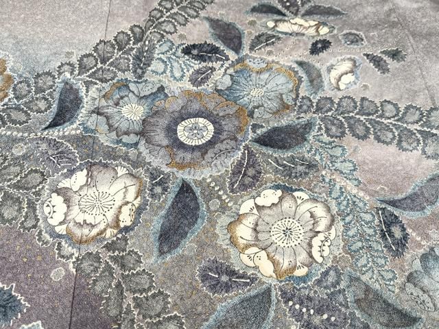 平和屋着物●訪問着　作家物　孝美　辻が花　絞り　暈し染め　金彩　正絹　逸品　AABD9809ph 平和屋着物○訪問着 作家物 孝美 辻が花 絞り 暈し染め 金彩 正絹 逸品