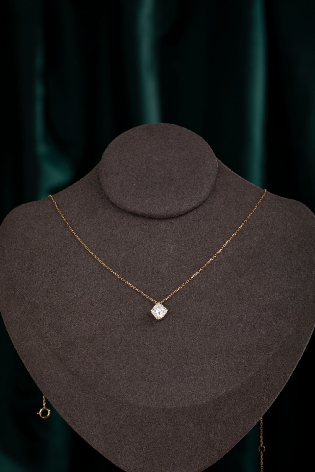 K 14 ラボグロウンダイヤモンド ネックレス 1 ct 45 cm