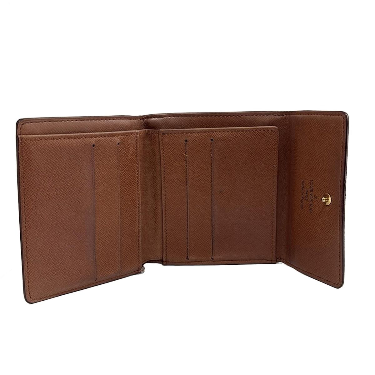 LOUIS VUITTON(ルイヴィトン) Wホック財布 モノグラム ポルトモネビエ