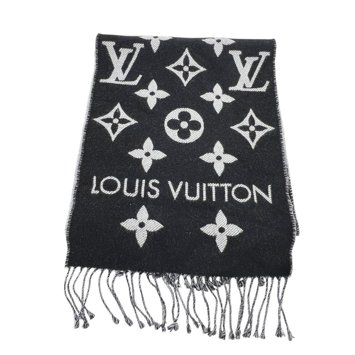 中古】 LOUIS VUITTON ルイ・ヴィトン マフラー・LV エセンシャル