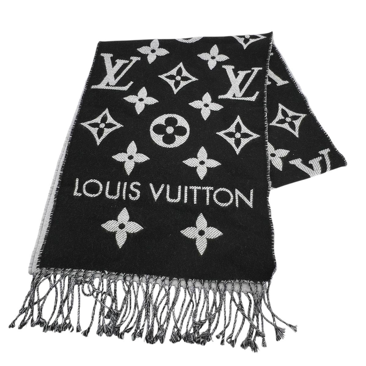 中古】 LOUIS VUITTON ルイ・ヴィトン マフラー・LV エセンシャル