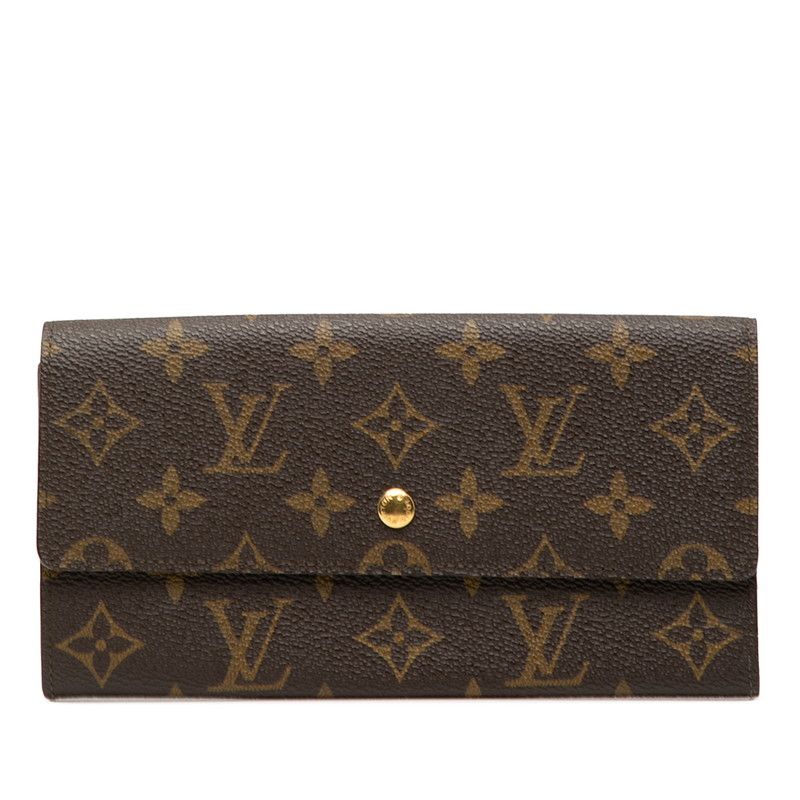 ルイ ヴィトン モノグラム ポシェット ポルト モネ クレディ M 61723 ブラウン PVC レディース LOUIS VUITTON 1-0242672