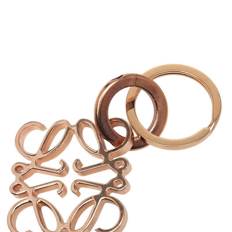 ロエベ アナグラム キーホルダー チャーム ローズ ピンク ゴールド