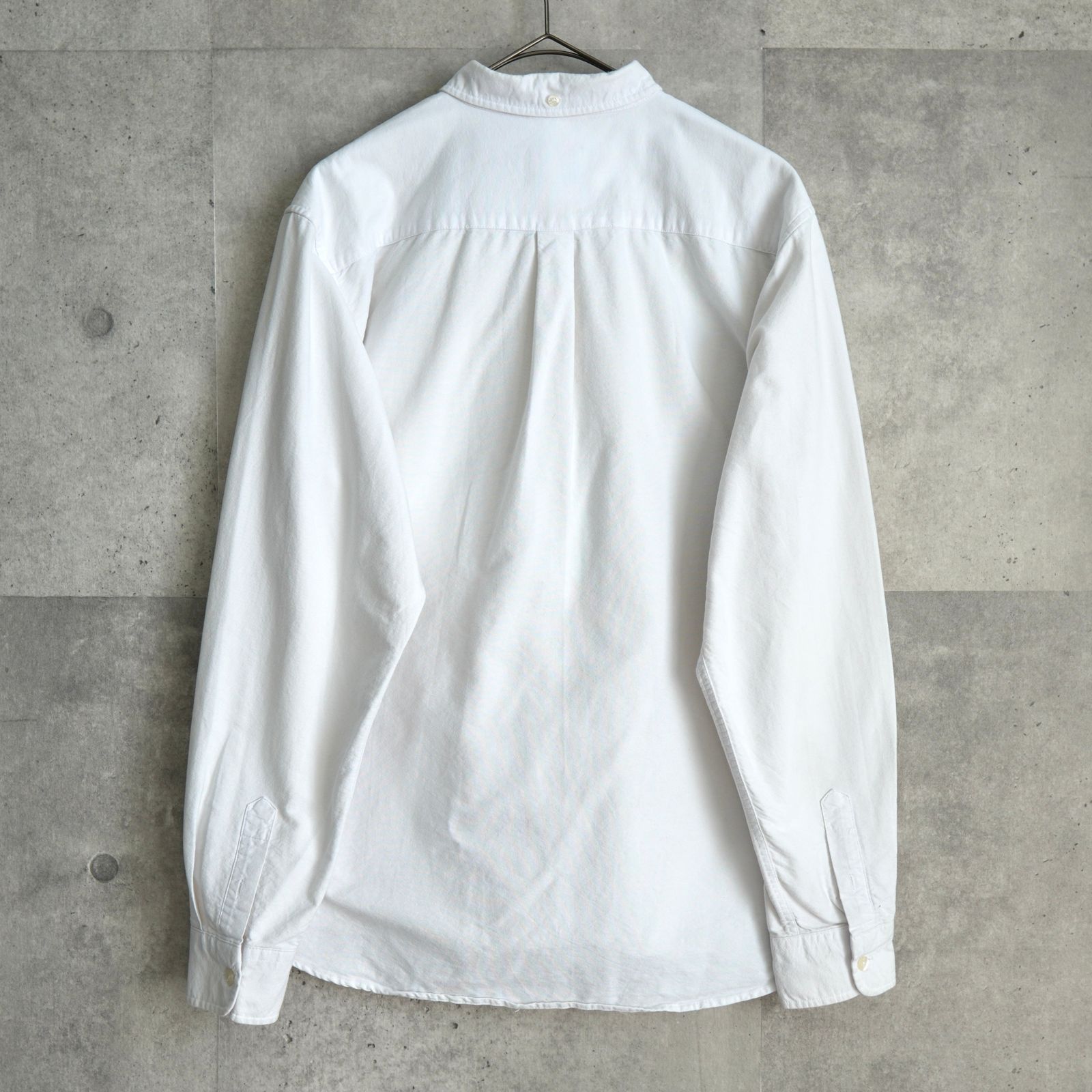 BlackFriday 割引5％オフ ステューシー ロゴ 刺繍 長袖シャツ ホワイト