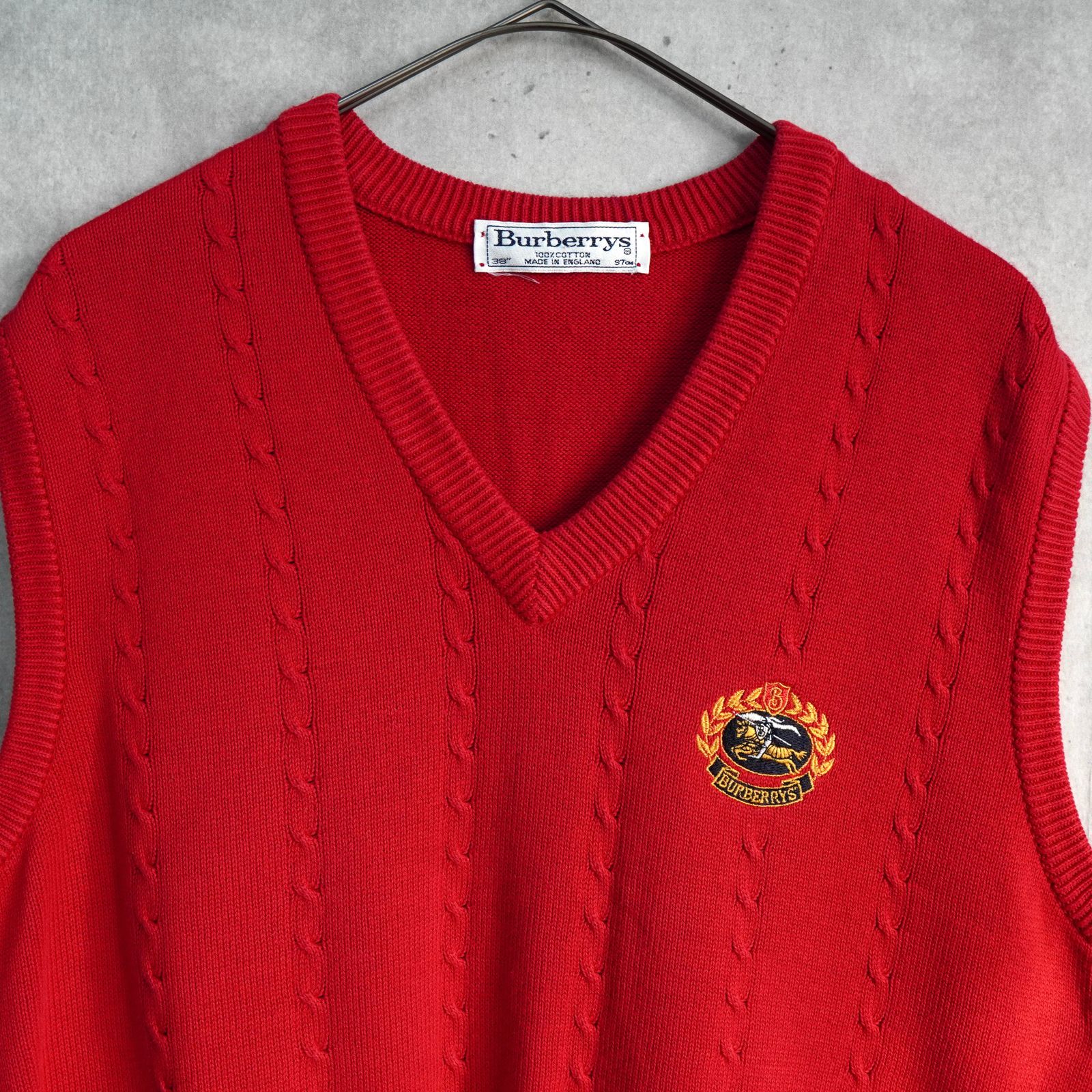 BlackFriday限定割引5％オフ】バーバリー ホースロゴ ケーブル編み