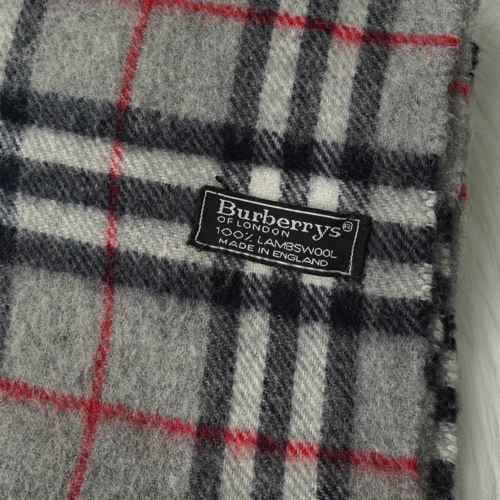 セール【激レア品】BURBERRY ウール ノバチェック ロゴプレート セール
