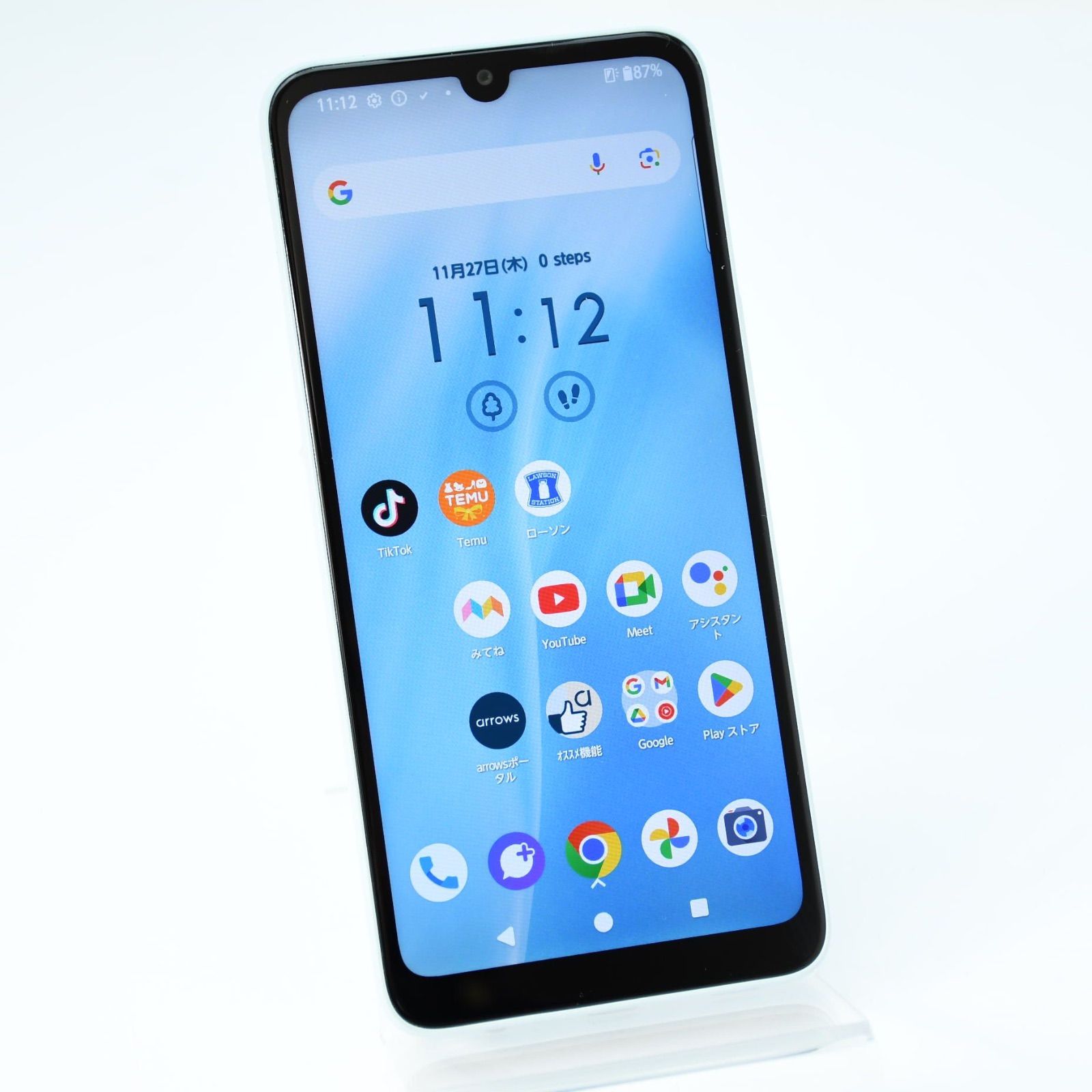 新品同様】SIMフリー au arrows We2 FCG02 ライトブルー - メルカリ