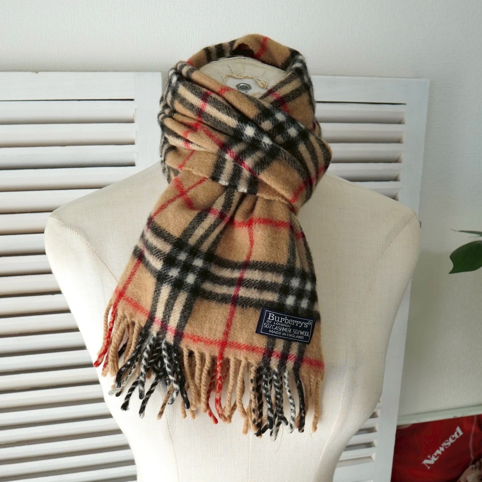 BlackFriday限定割引5％オフ】バーバリー ノバチェック ウール