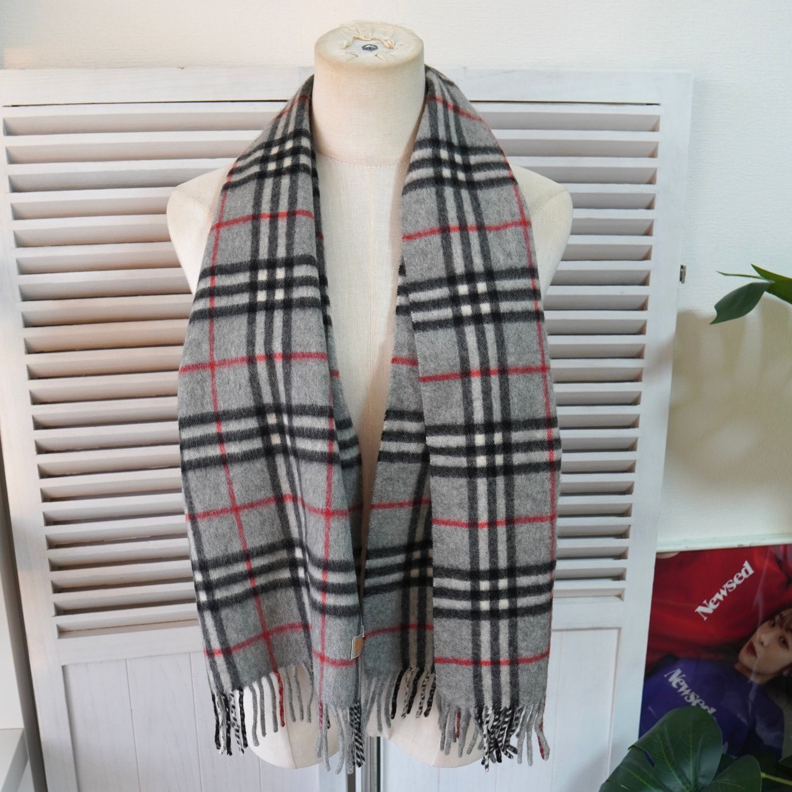 バーバリーマフラーノバチェック希少180cm ヴィンテージ BlackFriday限定割引5％オフ】バーバリー ヴィンテージ ノバチェック