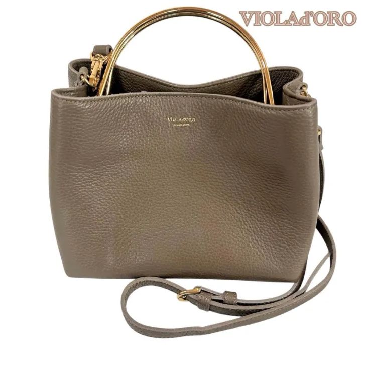 VIOLAd'ORO】ヴィオラドーロ イタリアレザー 2WAY ハンドバッグ - メルカリ