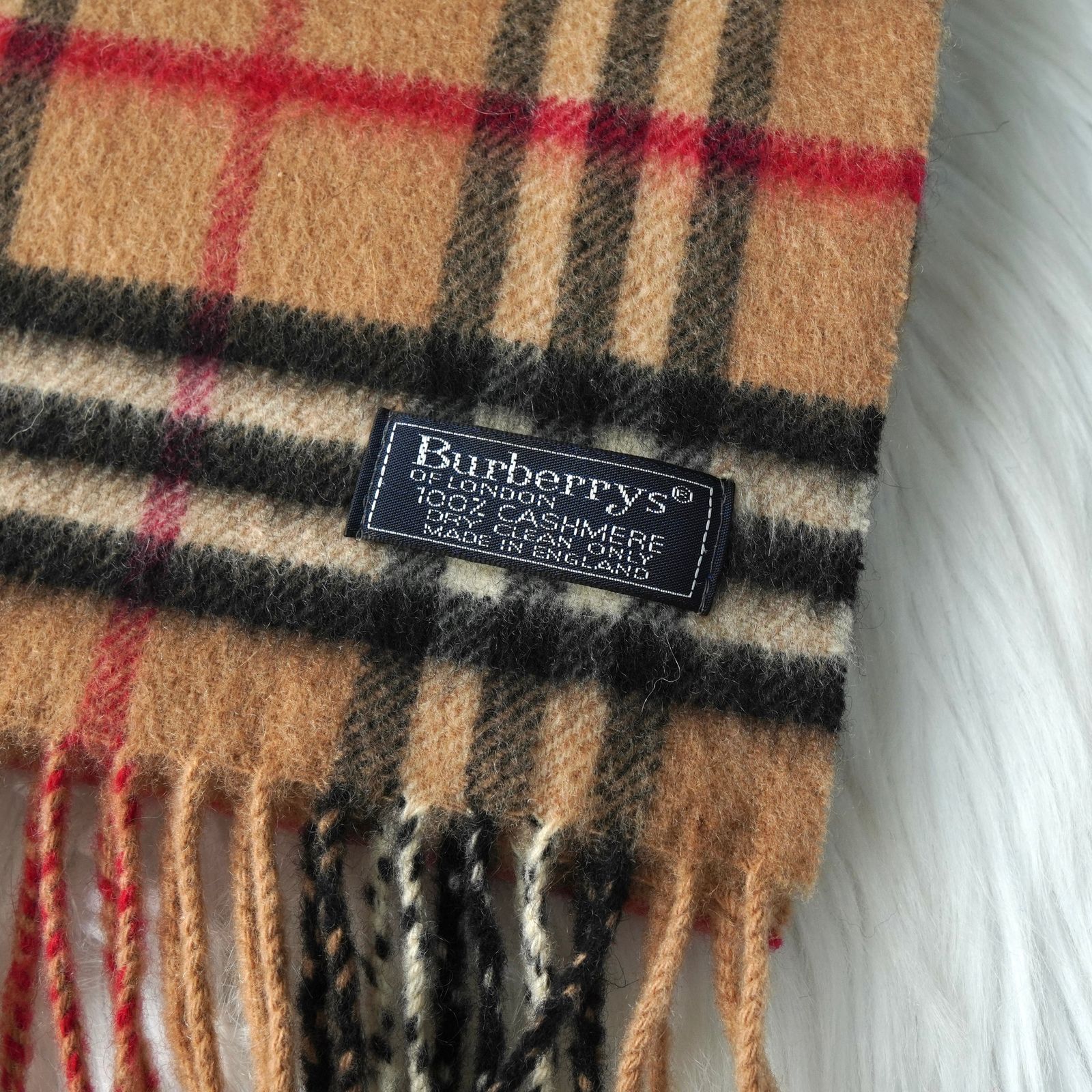 バーバリー ヴィンテージ ノバチェック カシミア100% ショップ