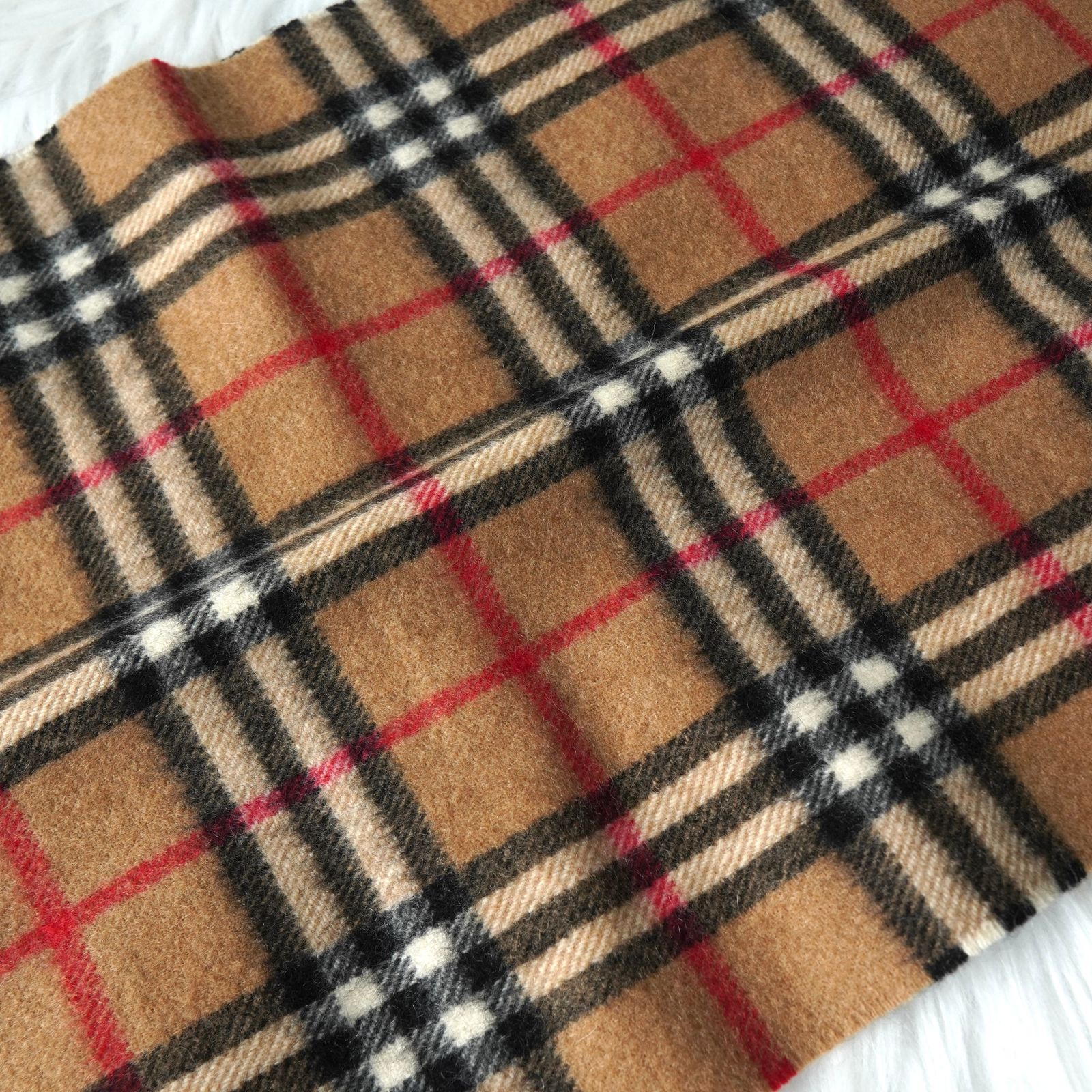 バーバリー ノバチェック カシミア100% マフラー ディスカウント