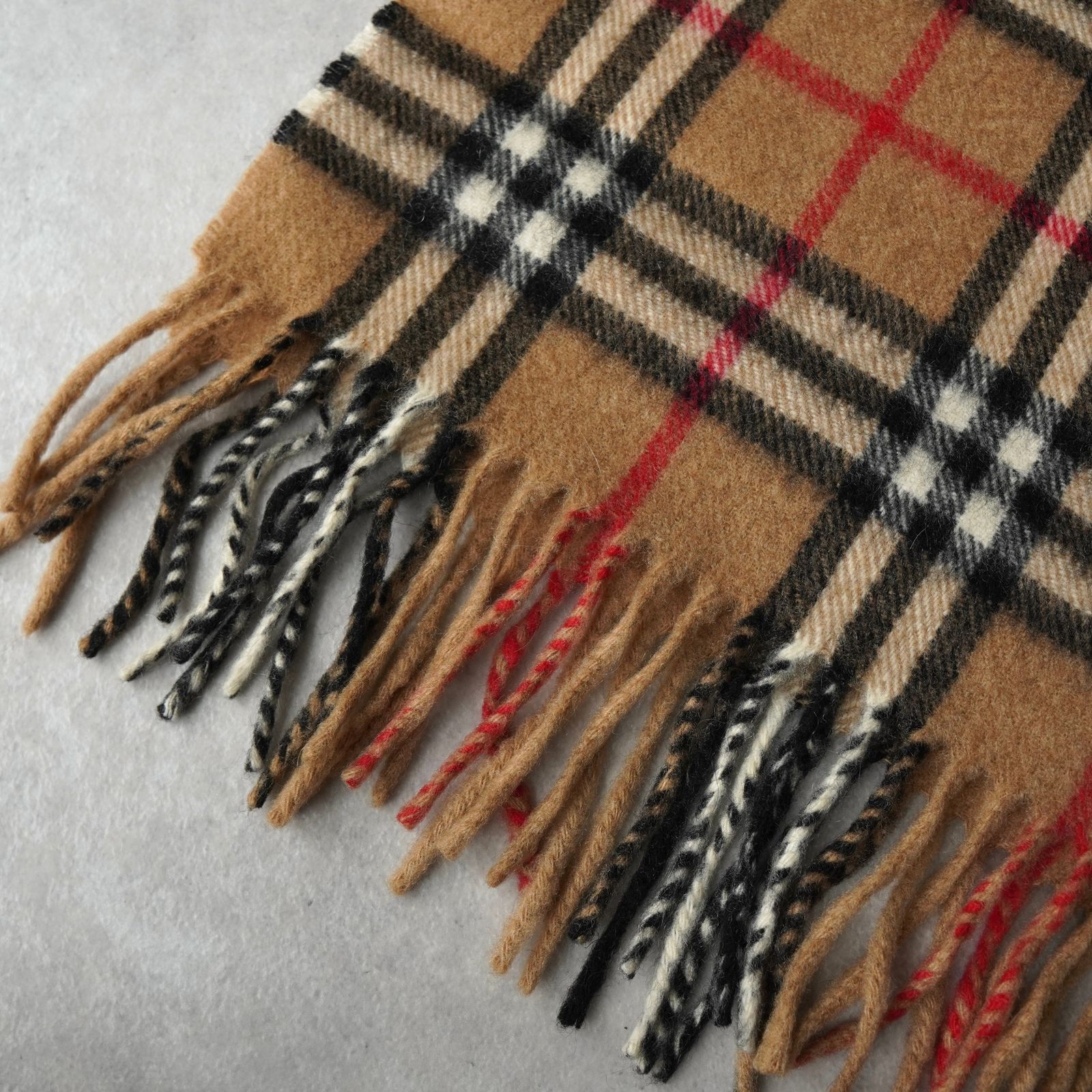 バーバリー ノバチェック カシミア100% マフラー ディスカウント