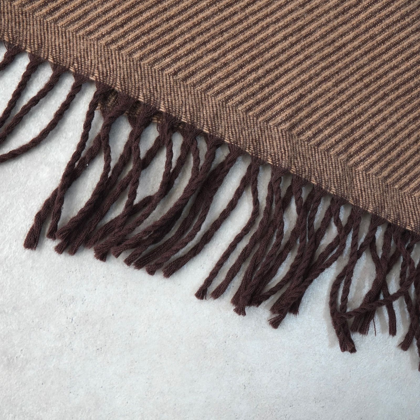 イヴ サンローラン ヴィンテージ YSLロゴ 大判 ウール マフラー