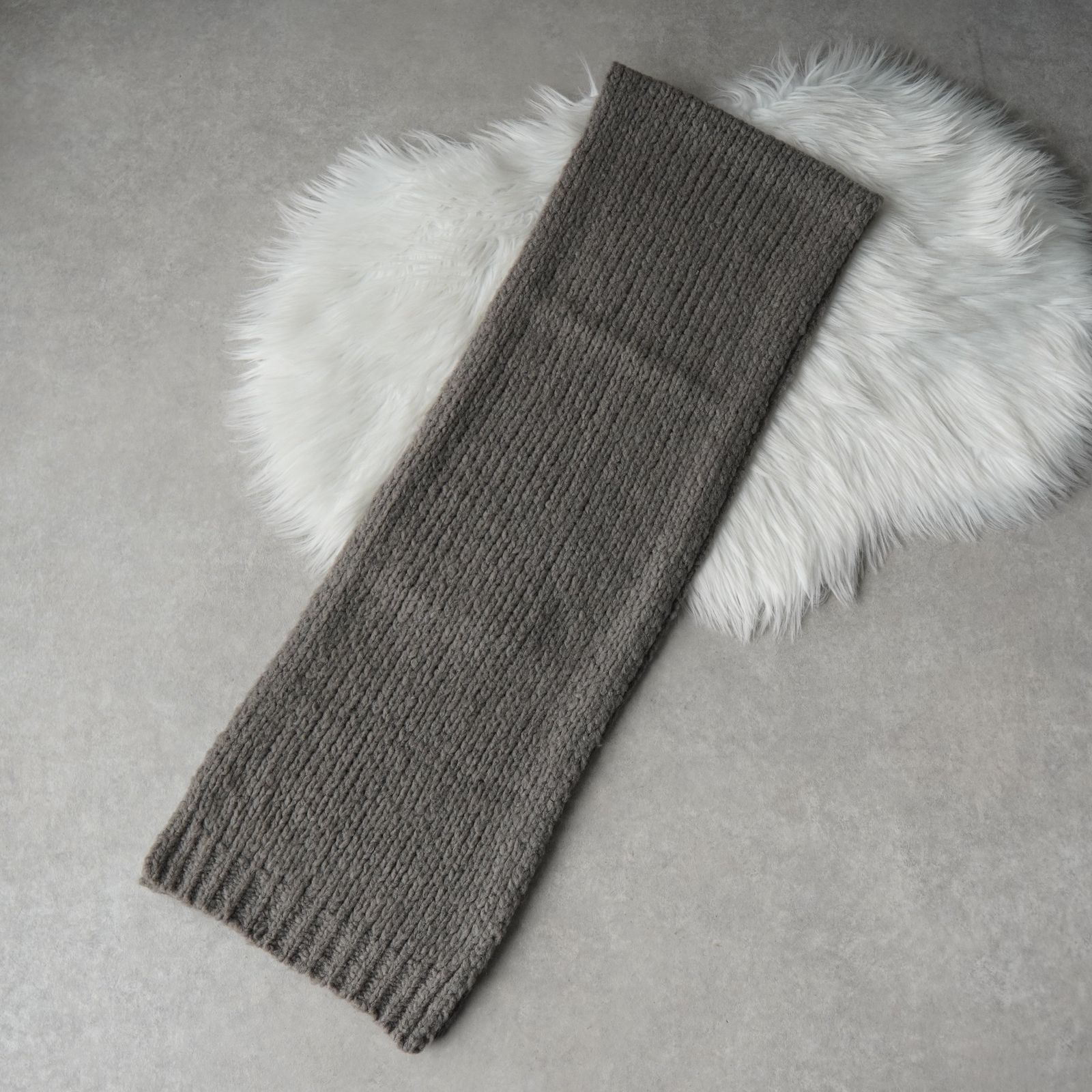 マフラー グレージュ