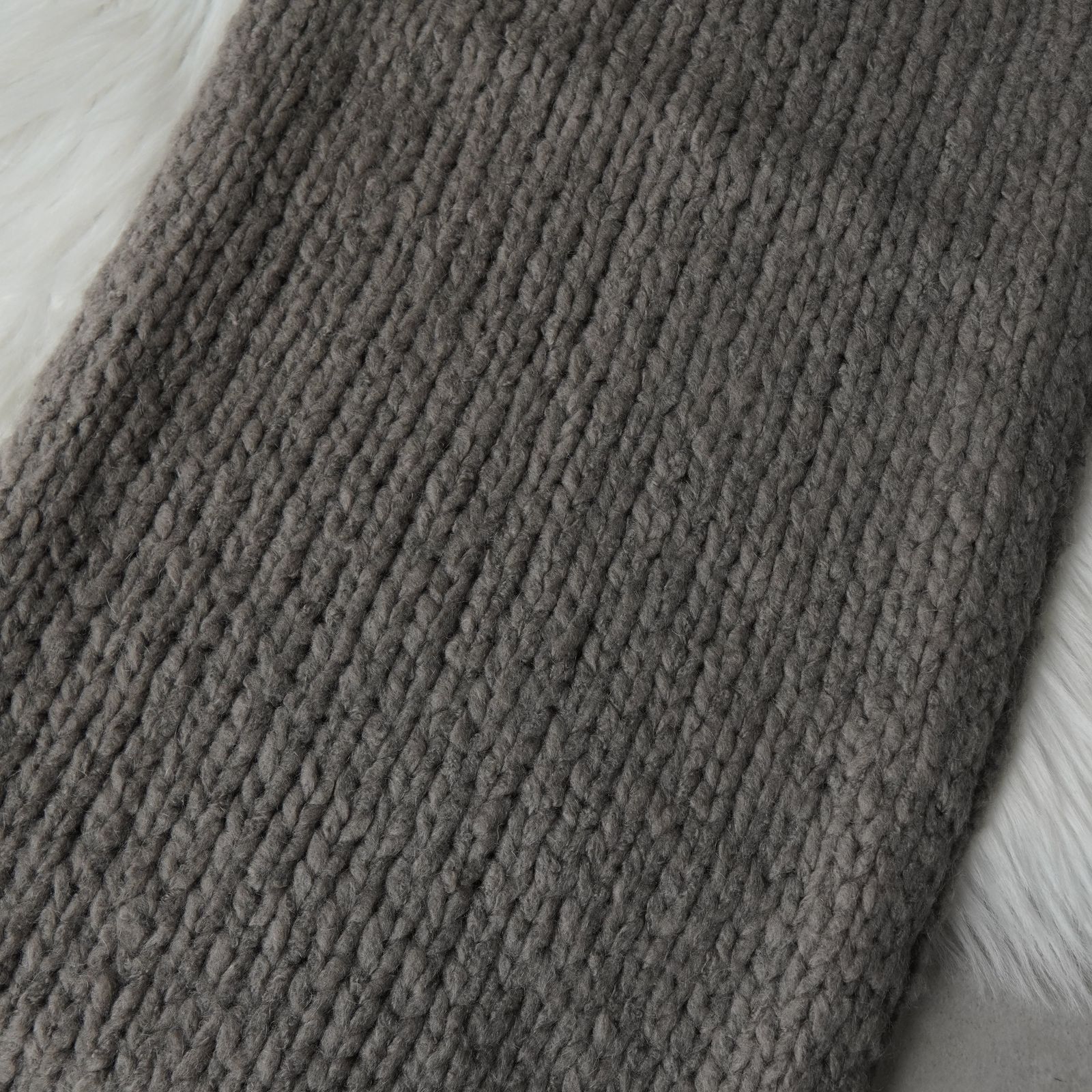 ドリス ヴァン ノッテン ローゲージ ウール モヘア ロング マフラー