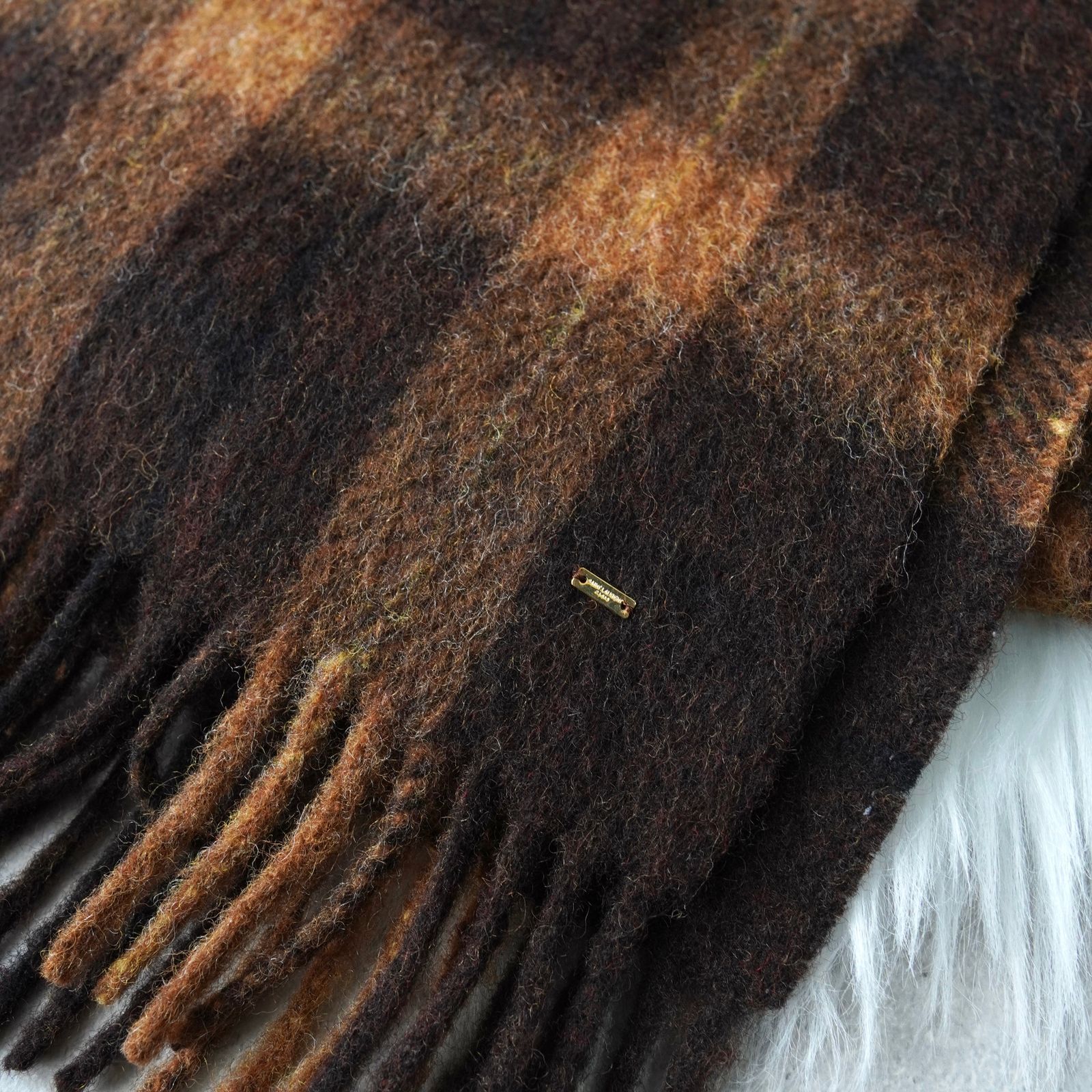 BlackFriday限定割引5％オフ】サンローラン パリ チェック柄 ウール