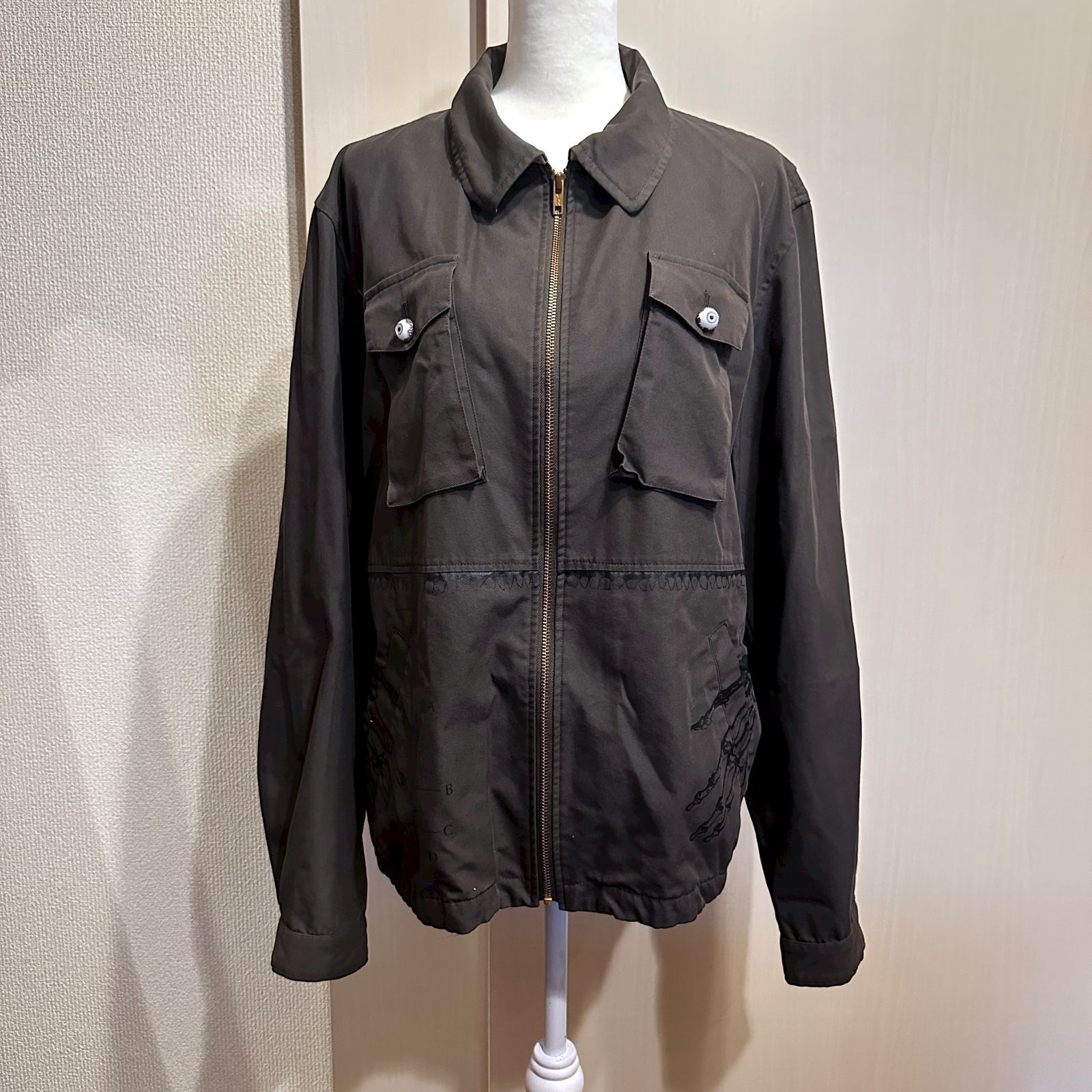 ジップシャツ カーキ サイズ3 HR 0741