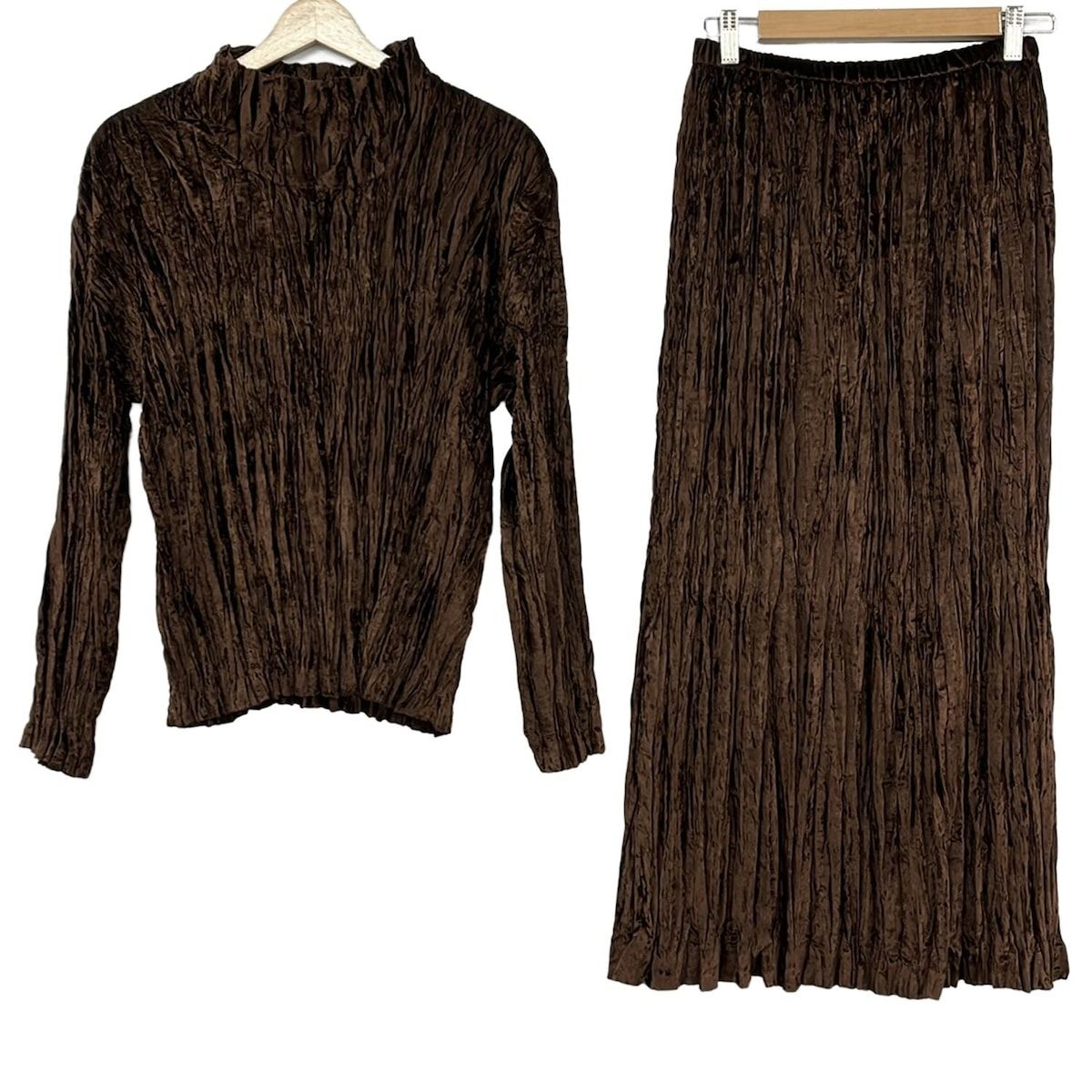 Leilian(レリアン) スカートセットアップ レディース美品 - ダーク