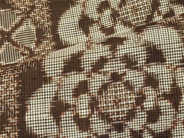 平和屋着物□本場大島紬 アンティーク大島 吉祥花文 正絹 逸品 未使用