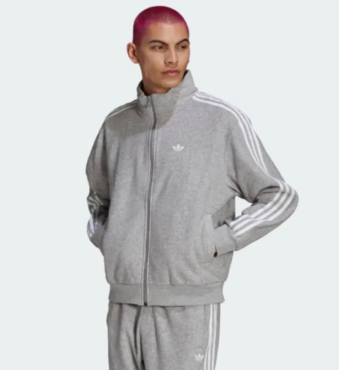 アディダス ブークレ ジャケット ジャージ グレー M