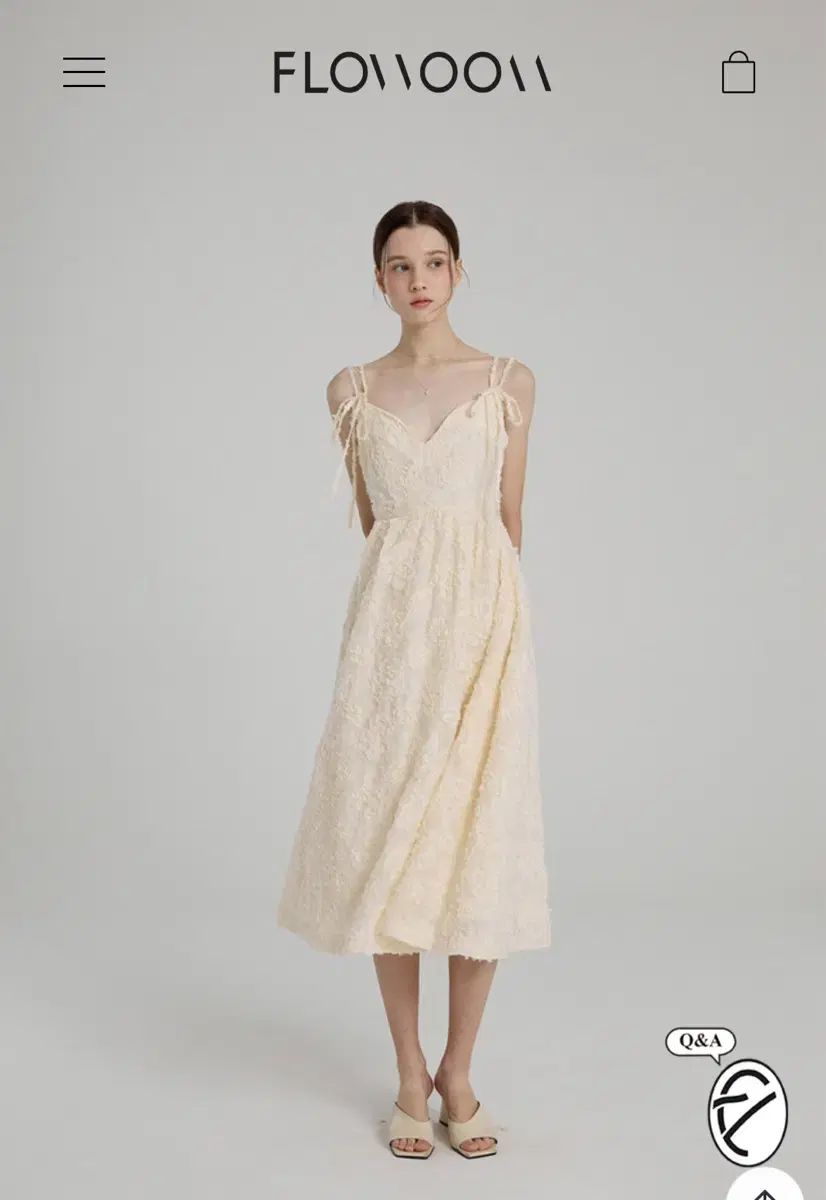 フローム Rosetta Dress Cream