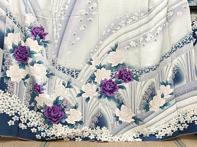 平和屋着物□豪華振袖 草花文 暈し染め 正絹 逸品 CAAZ9593xi - メルカリ