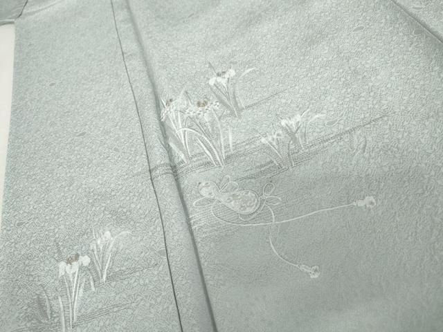 平和屋着物▽訪問着 刺繍 流水花文 瓢箪 金糸 正絹 逸品 AABD4995cs