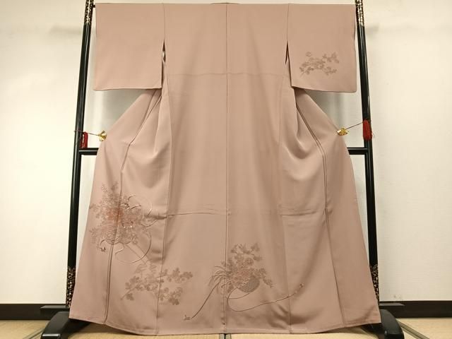 平和屋着物▽総刺繍 訪問着 中国三大刺繍 汕頭刺繍 スワトウ刺繍 片輪