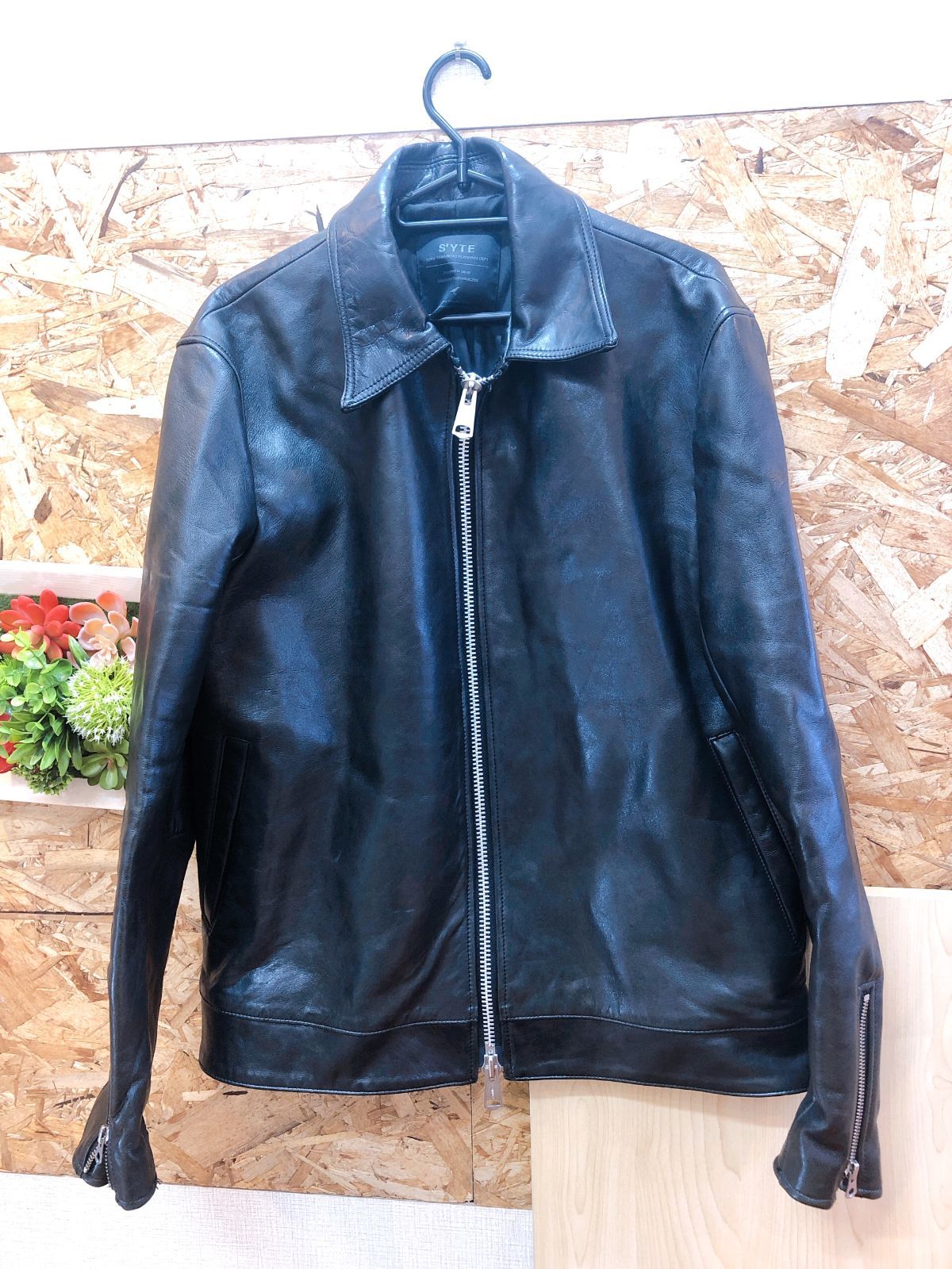 1891】S'YTE ヨウジヤマモト シングルライダースジャケット 3 ブラック