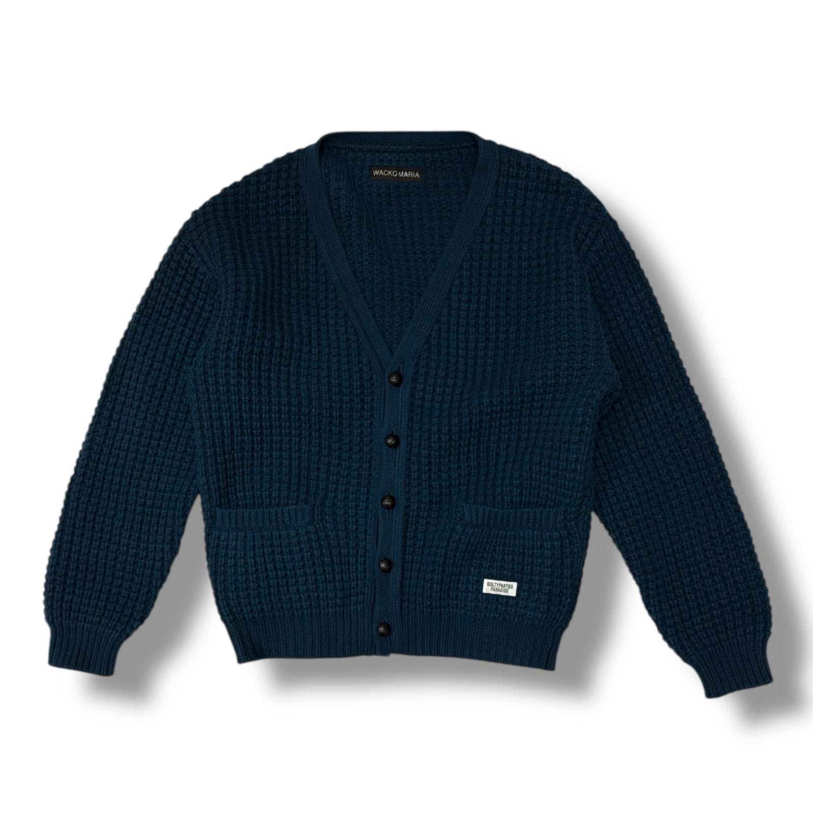WACKO MARIA 24AW WAFFLE KNIT CARDIGAN ワッフルニットカーディガン