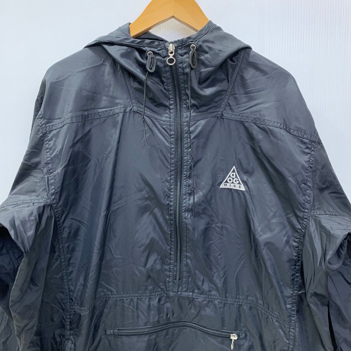 ナイキ NIKE ACG 90's ロゴ 刺繍 ナイロン アノラックパーカー