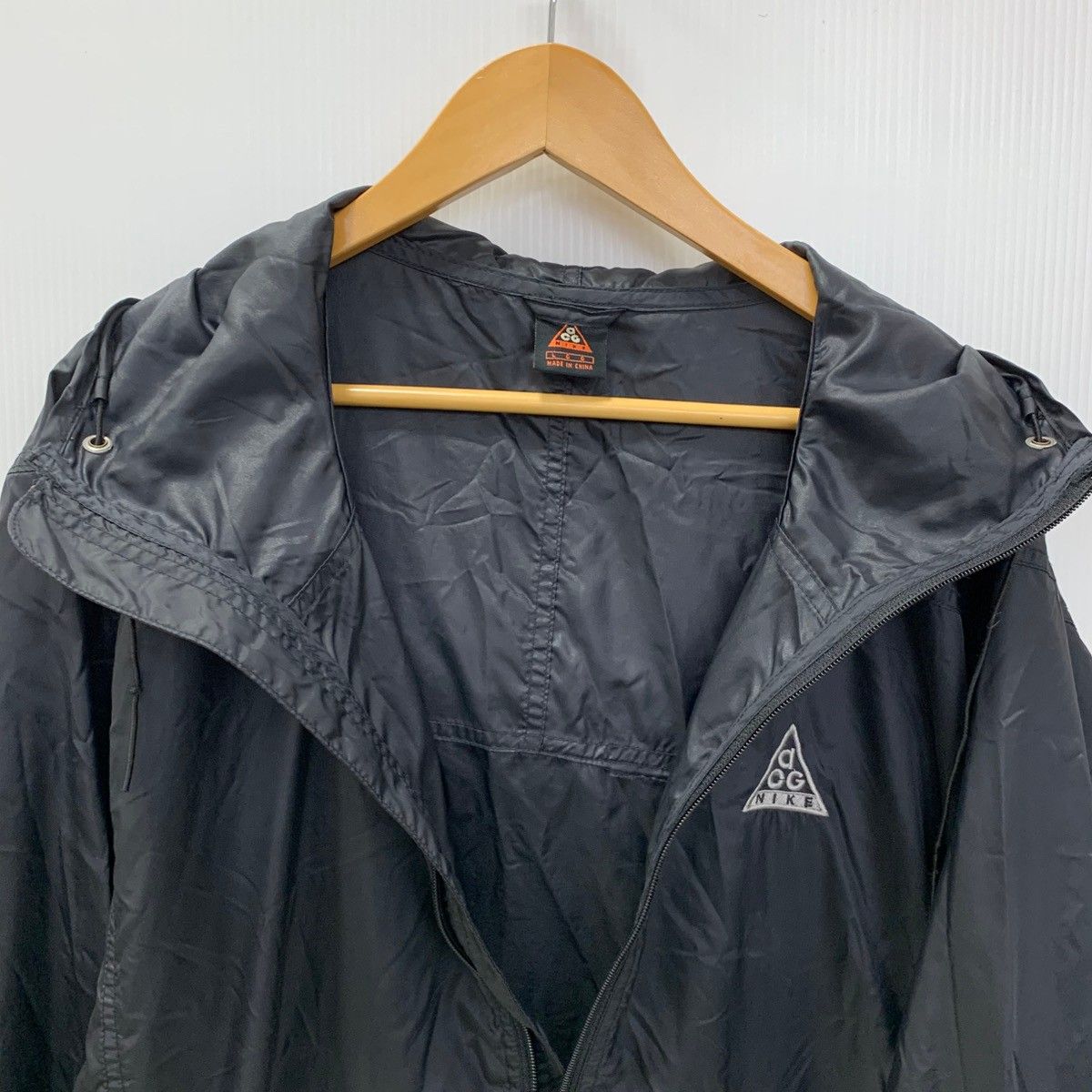 ナイキ NIKE ACG 90's ロゴ 刺繍 ナイロン アノラックパーカー