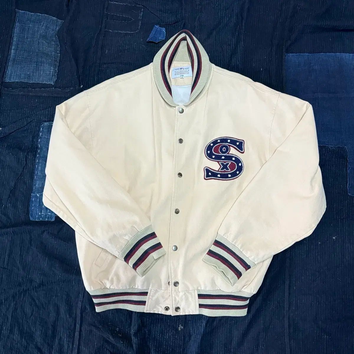 MLB 1917 シカゴ ホワイトソックス シンボル パッチ スタジャン ジャケット 105