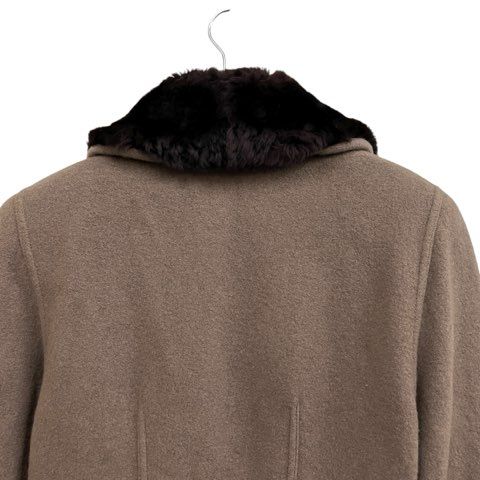 ソニアリキエル SONIA RYKIEL ニットジャケット スカラップ ファー